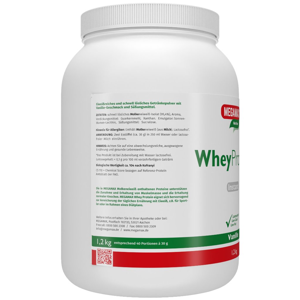 WHEYPROTEIN lactosefrei Vanille Pulver