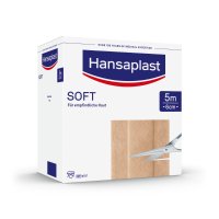 HANSAPLAST Soft Pflaster 6 cmx5 m Rolle