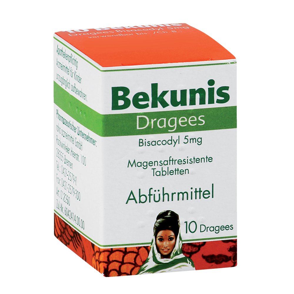 BEKUNIS Dragees Bisacodyl 5 mg magensaftres.Tabl.