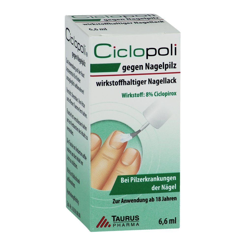 CICLOPOLI gegen Nagelpilz wirkstoffhalt.Nagellack