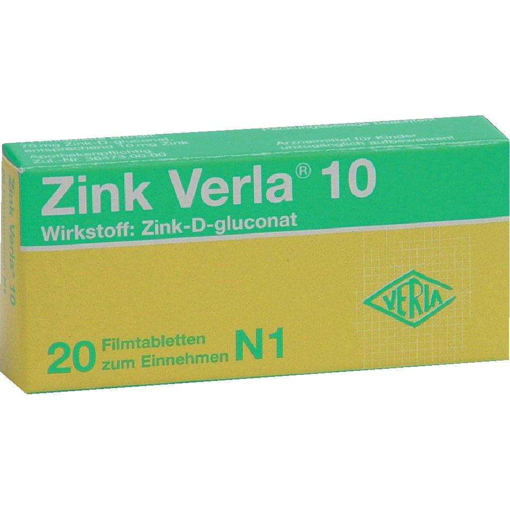 ZINK VERLA 10 mg Filmtabletten