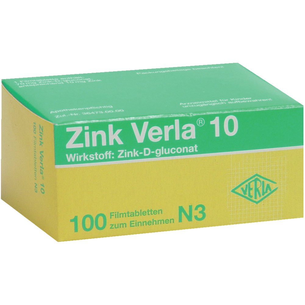 ZINK VERLA 10 mg Filmtabletten