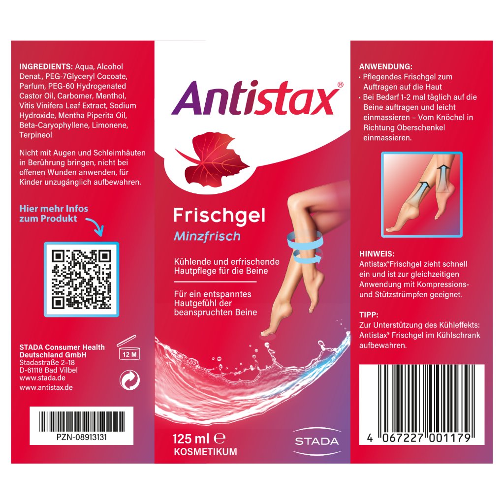 Antistax® Frischgel, Kosmetikum, belebt müde & schwere Beine