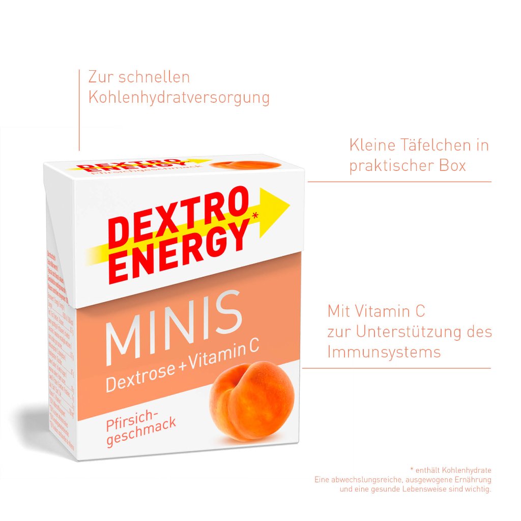 DEXTRO ENERGY Minis Pfirsich + Vitamin C