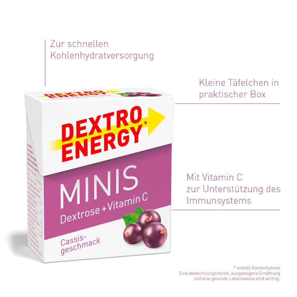 DEXTRO ENERGY Minis Cassis + Vitamin C