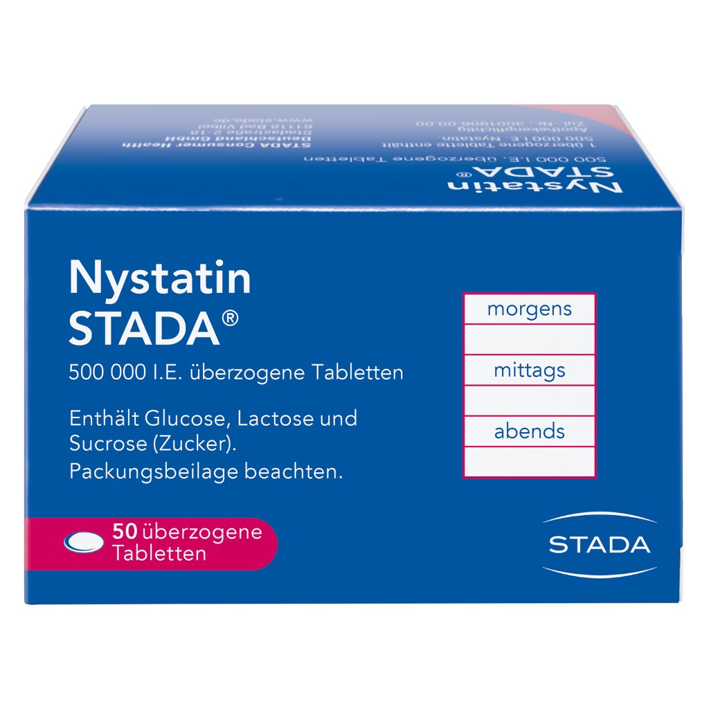 NYSTATIN STADA 500.000 I.E. überzogene Tab.