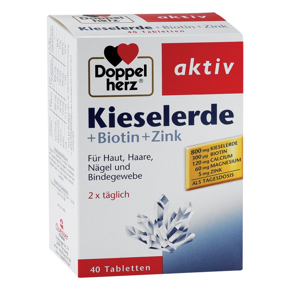 DOPPELHERZ Kieselerde+Biotin+Zink Tabletten