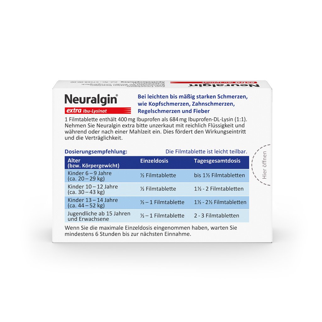 NEURALGIN extra Ibu-Lysinat Filmtabletten