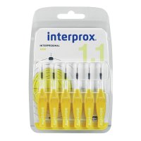 INTERPROX reg mini gelb Interdentalbürste Blister