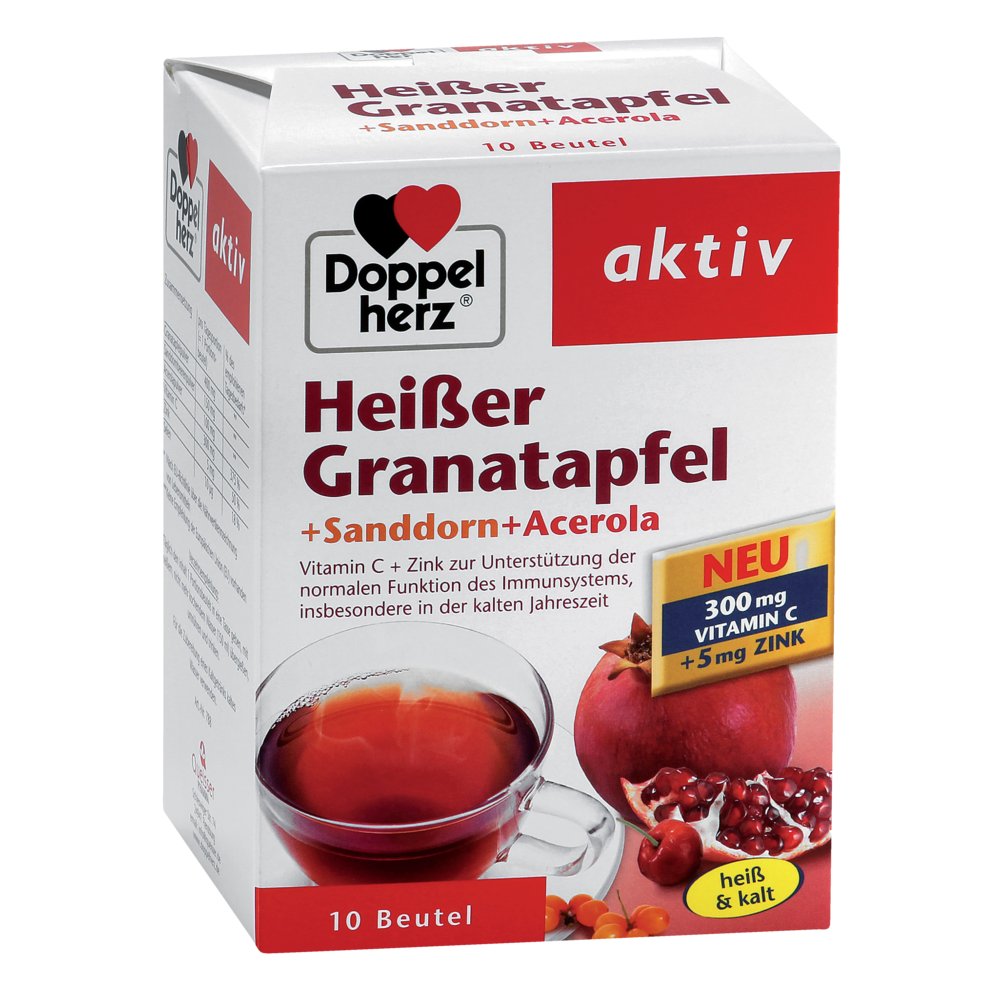 DOPPELHERZ heißer Granatapfel+Sanddorn+Acerola
