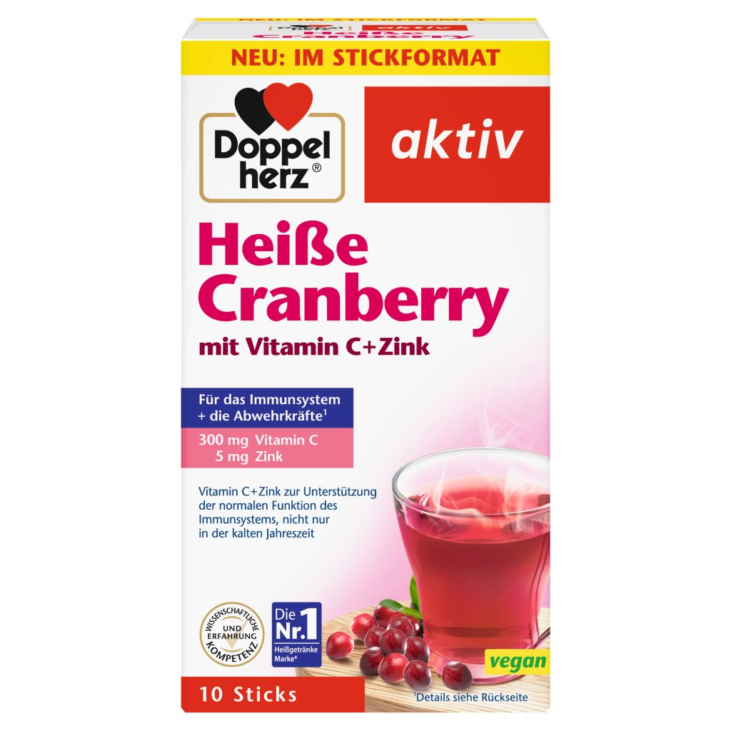 Doppelherz Heiße Cranberry mit Vitamin C + Zink