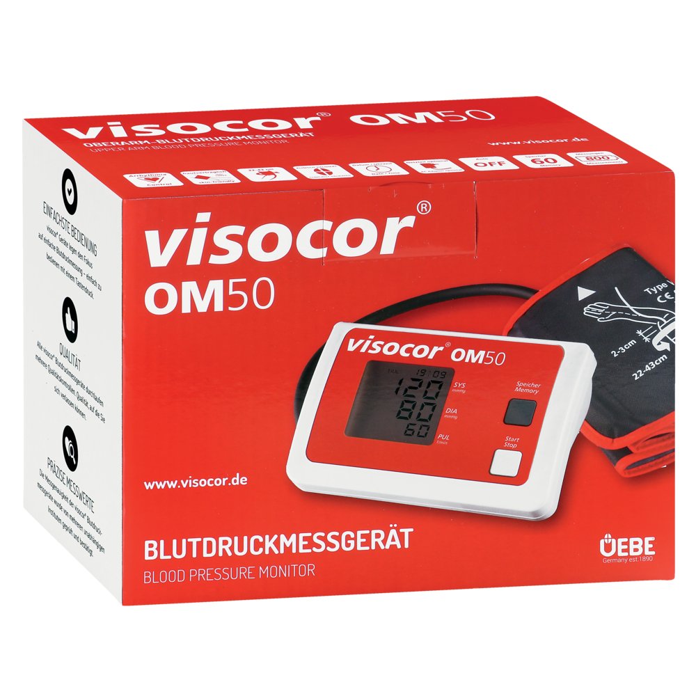 VISOCOR Oberarm Blutdruckmessgerät OM50
