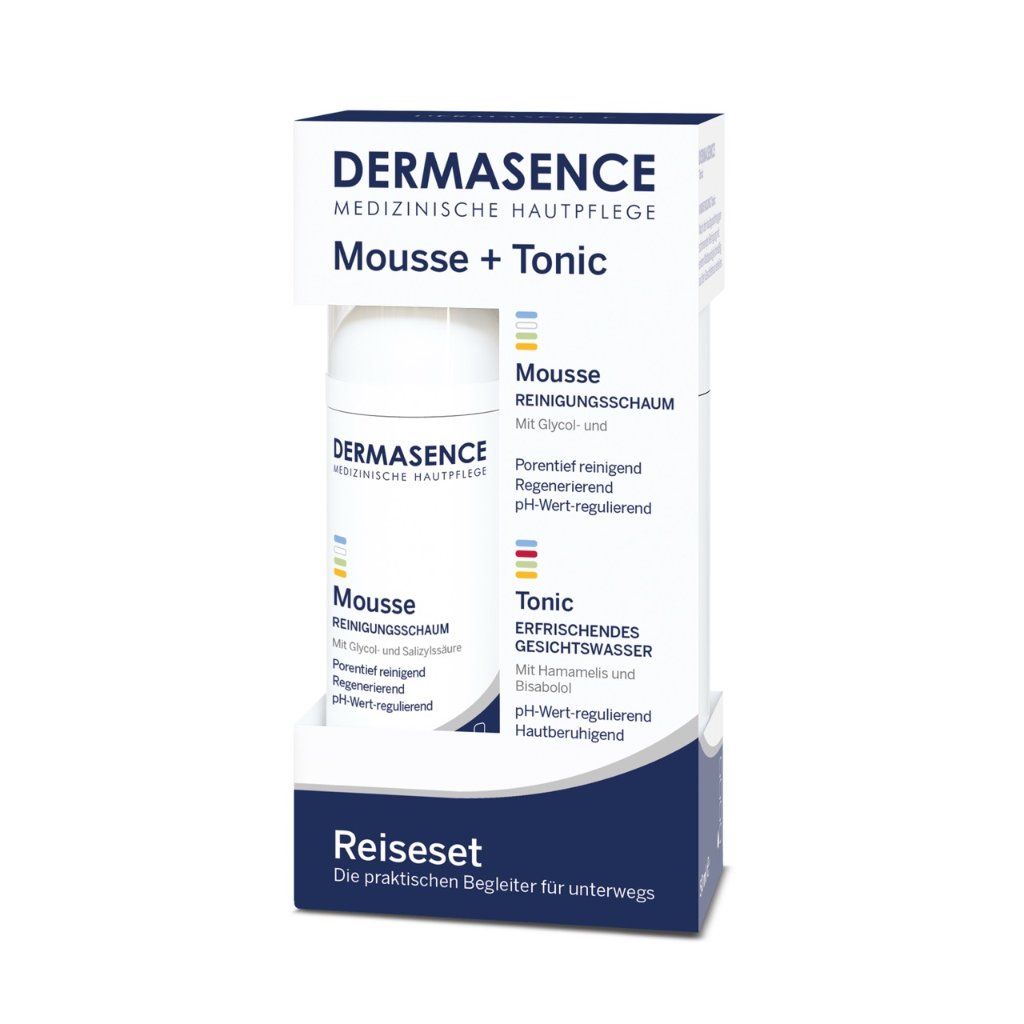 DERMASENCE Reiseset Mousse / Tonic, 2x 50 ml