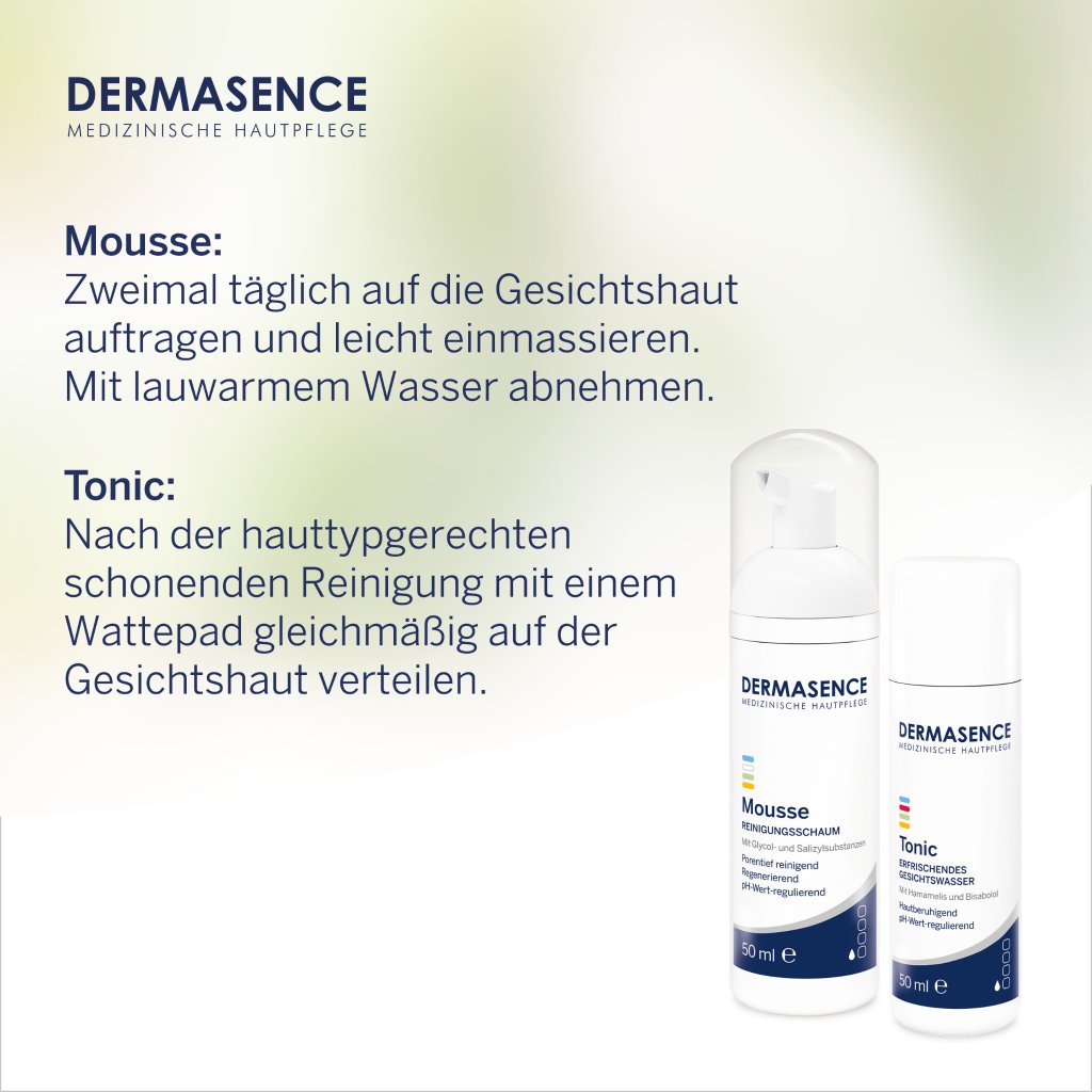 DERMASENCE Reiseset Mousse / Tonic, 2x 50 ml