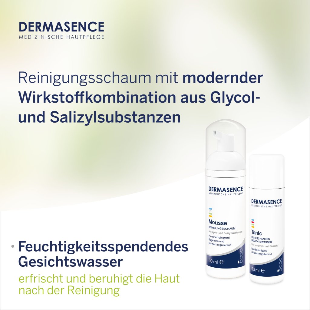 DERMASENCE Reiseset Mousse / Tonic, 2x 50 ml
