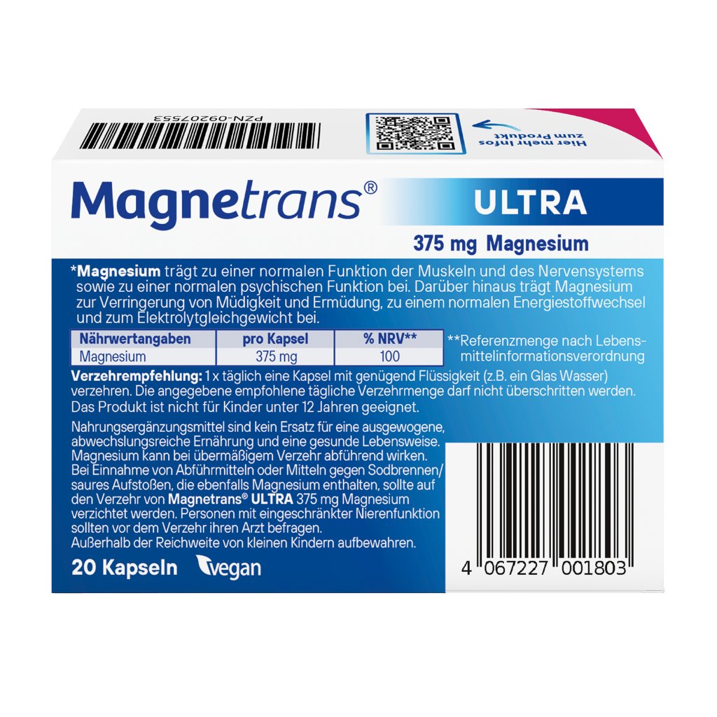 MAGNETRANS 375 mg ultra Kapseln