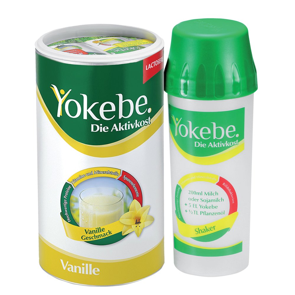 YOKEBE Vanille lactosefrei Pulver Starterp.m.Shak.