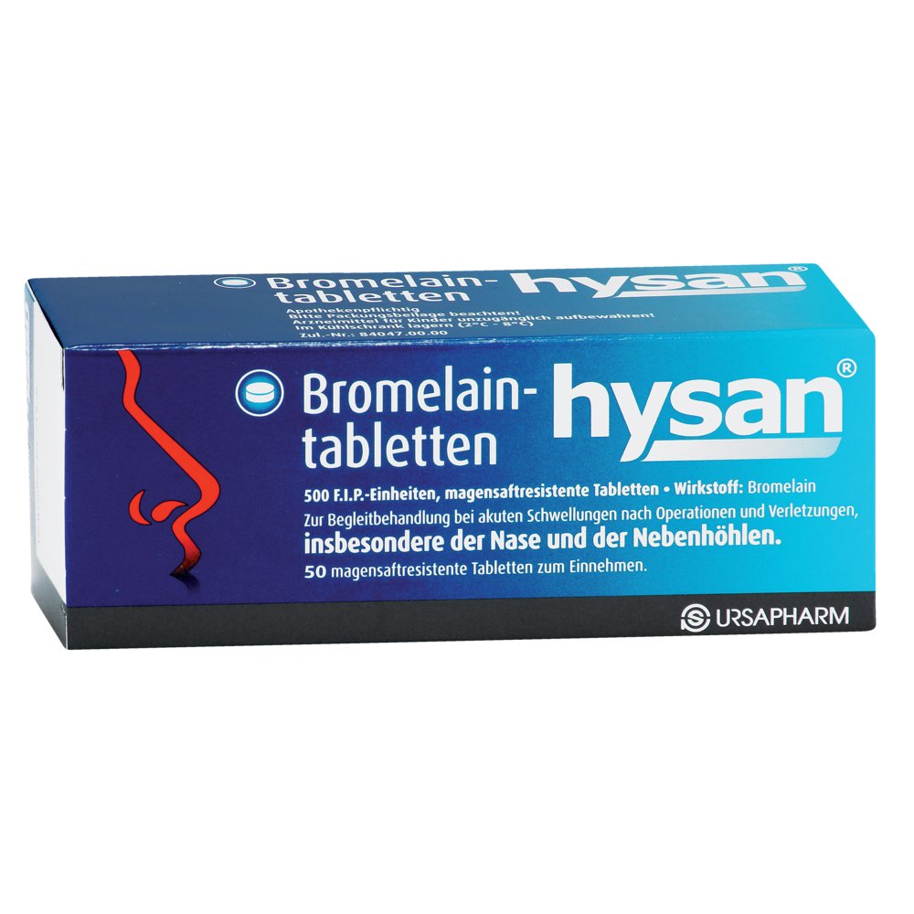 BROMELAIN TABLETTEN hysan magensaftres.Tabletten