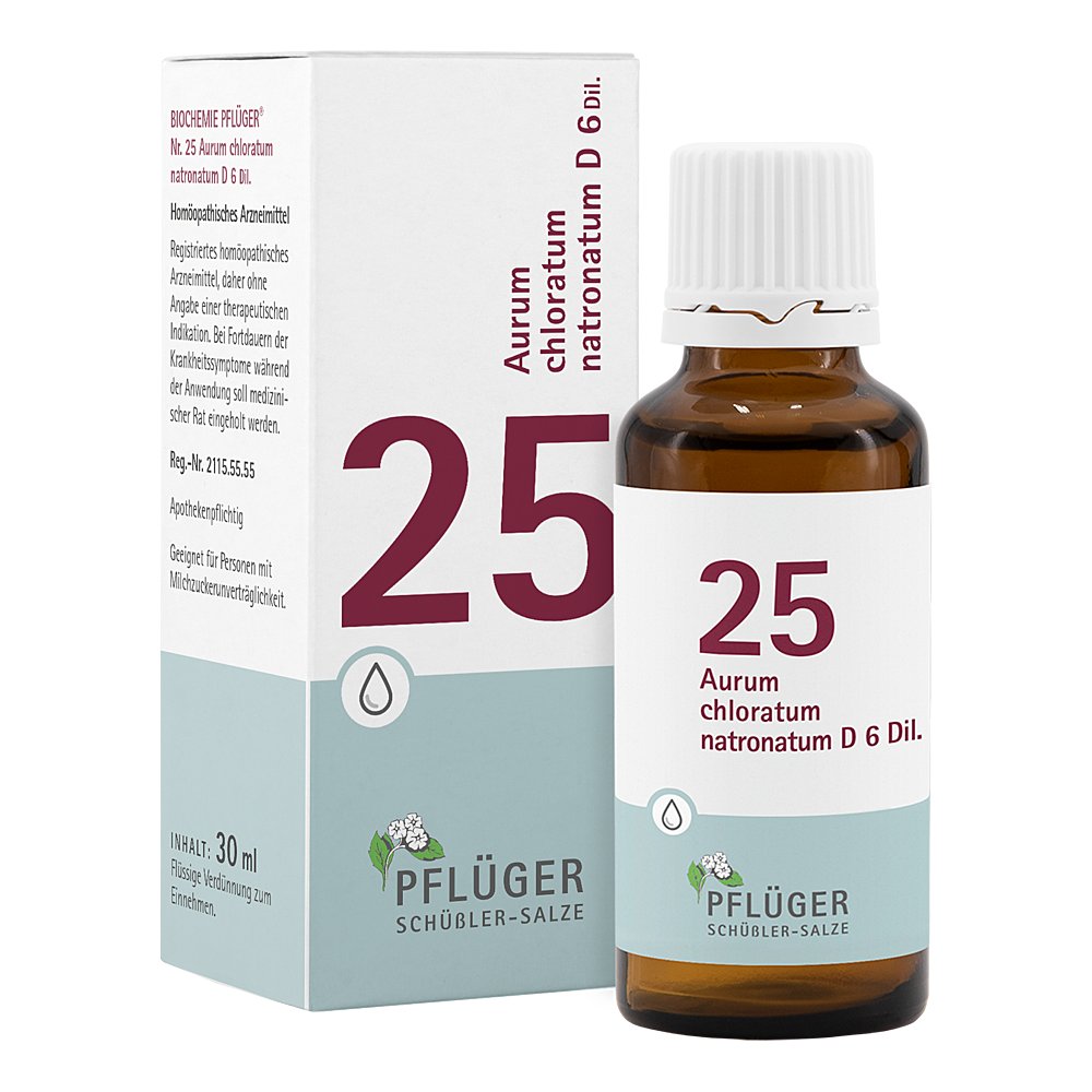 BIOCHEMIE Pflüger 25 Aurum chlorat.natron.D 6 Tro.