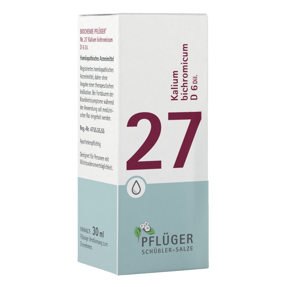 BIOCHEMIE Pflüger 27 Kalium bichromicum D 6 Tropf.