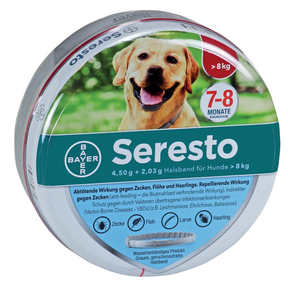 SERESTO 4,50g + 2,03g Halsband für Hunde ab 8kg