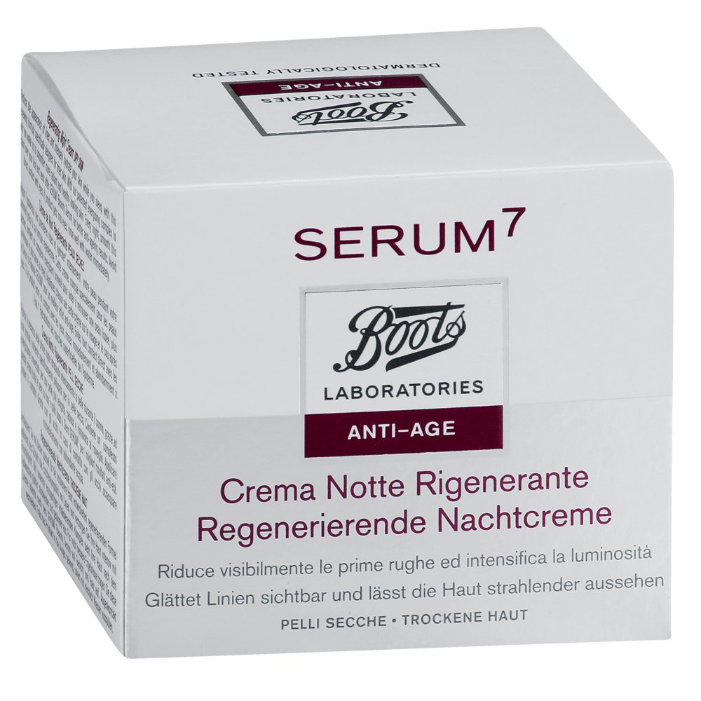 BOOTS LAB SERUM7 regener.Nachtcreme trockene Haut