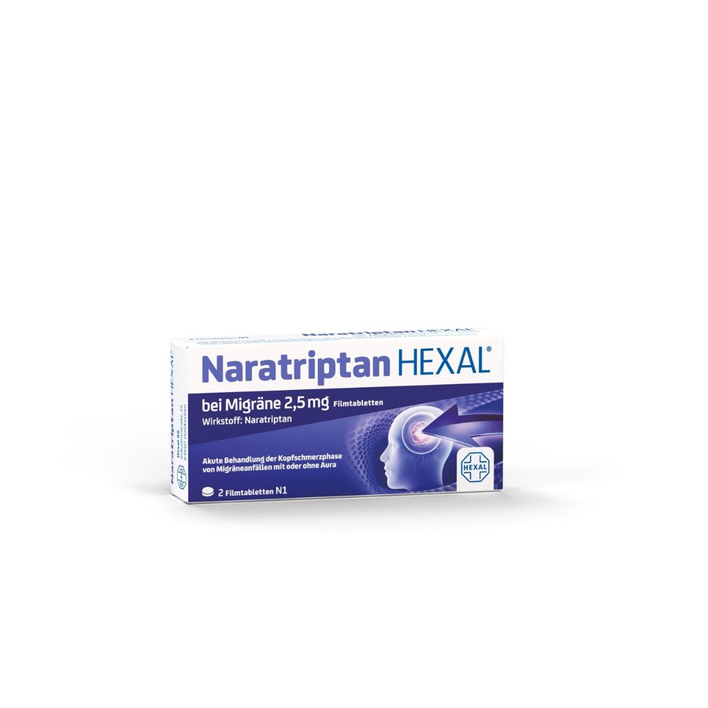 NARATRIPTAN HEXAL bei Migräne 2,5 mg Filmtabletten