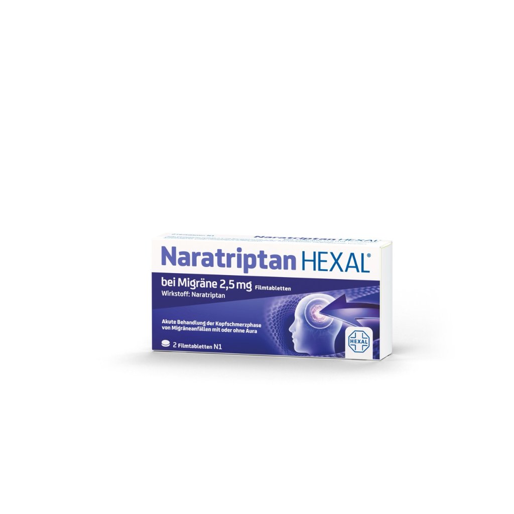 NARATRIPTAN HEXAL bei Migräne 2,5 mg Filmtabletten