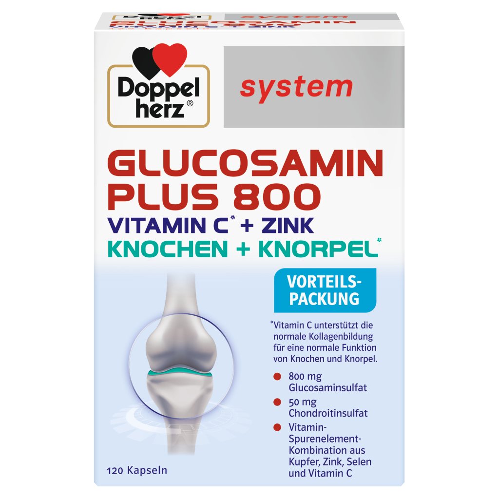 Doppelherz system GLUCOSAMIN PLUS 800 VITAMIN C + ZINK