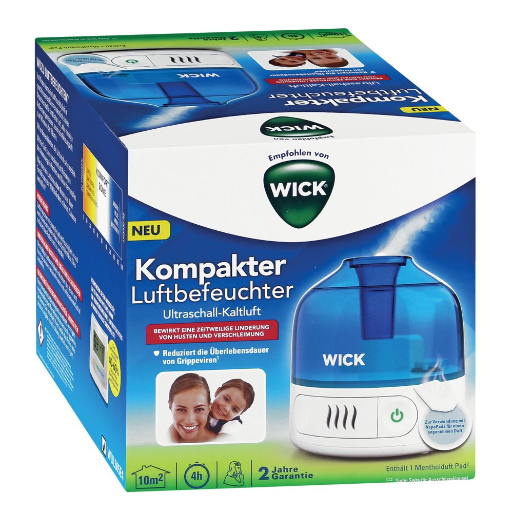 WICK Mini Kompakt Ultraschall Luftbefeuchter