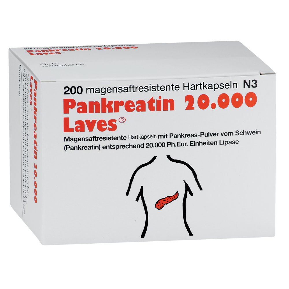 PANKREATIN 20.000 Laves Mikro magensaftr.Hartkaps.