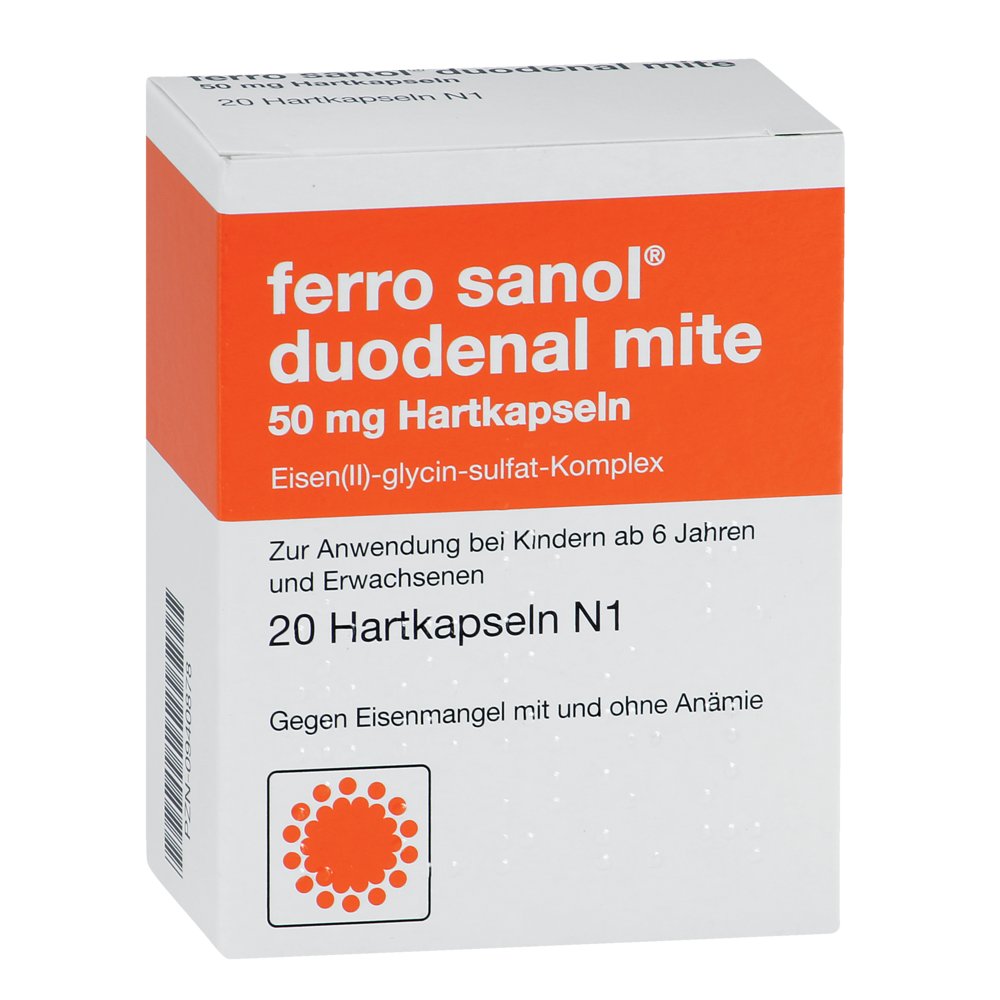 FERRO SANOL duodenal mite 50 mg magensaftr.Hartk.