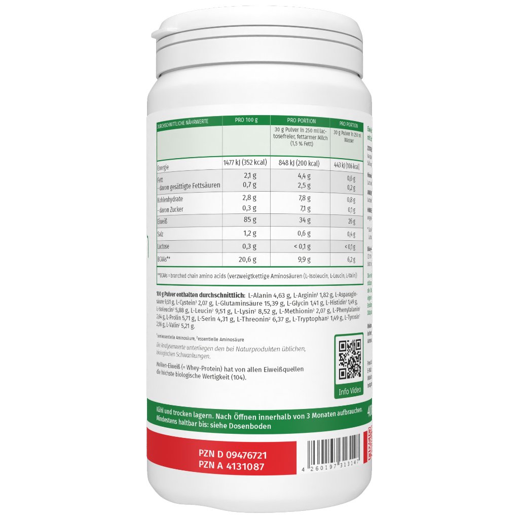 WHEYPROTEIN lactosefrei Schoko Pulver