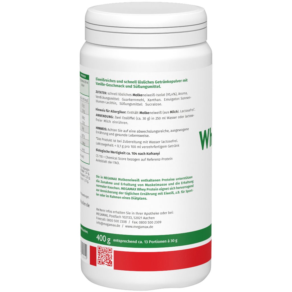 WHEYPROTEIN lactosefrei Vanille Pulver