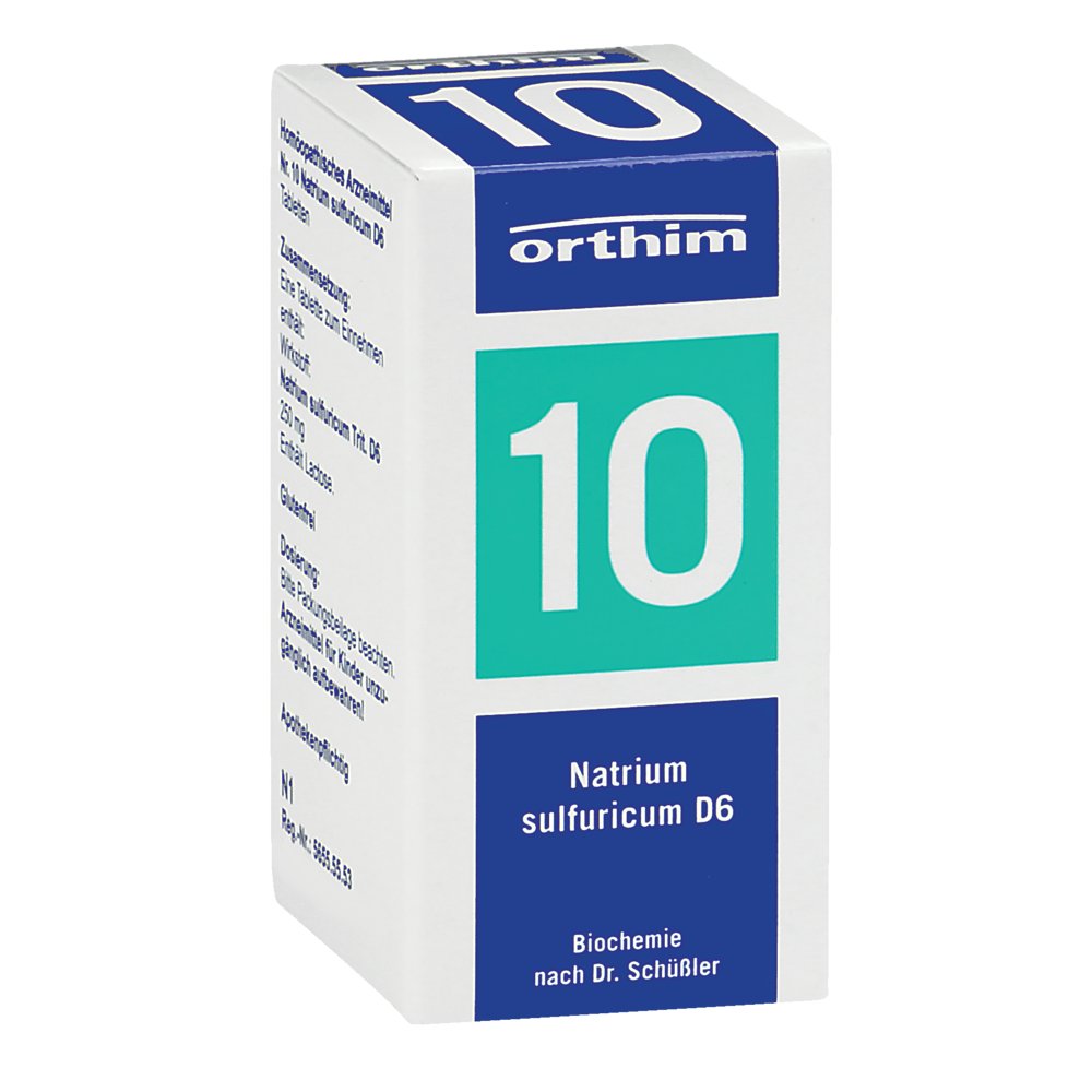 BIOCHEMIE Orthim 10 Natrium sulfuricum D 6 Tabl.