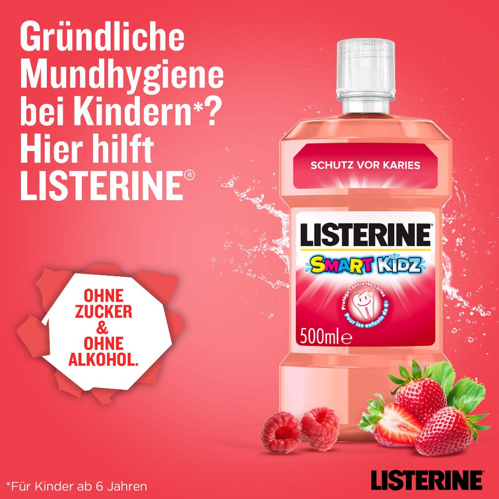 LISTERINE Smart Kidz Mild Berry 500ml