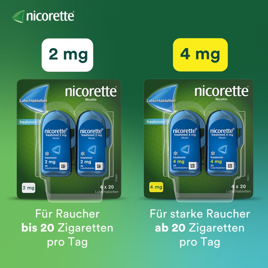nicorette® Lutschtablette, 2 mg Nikotin, 20 St