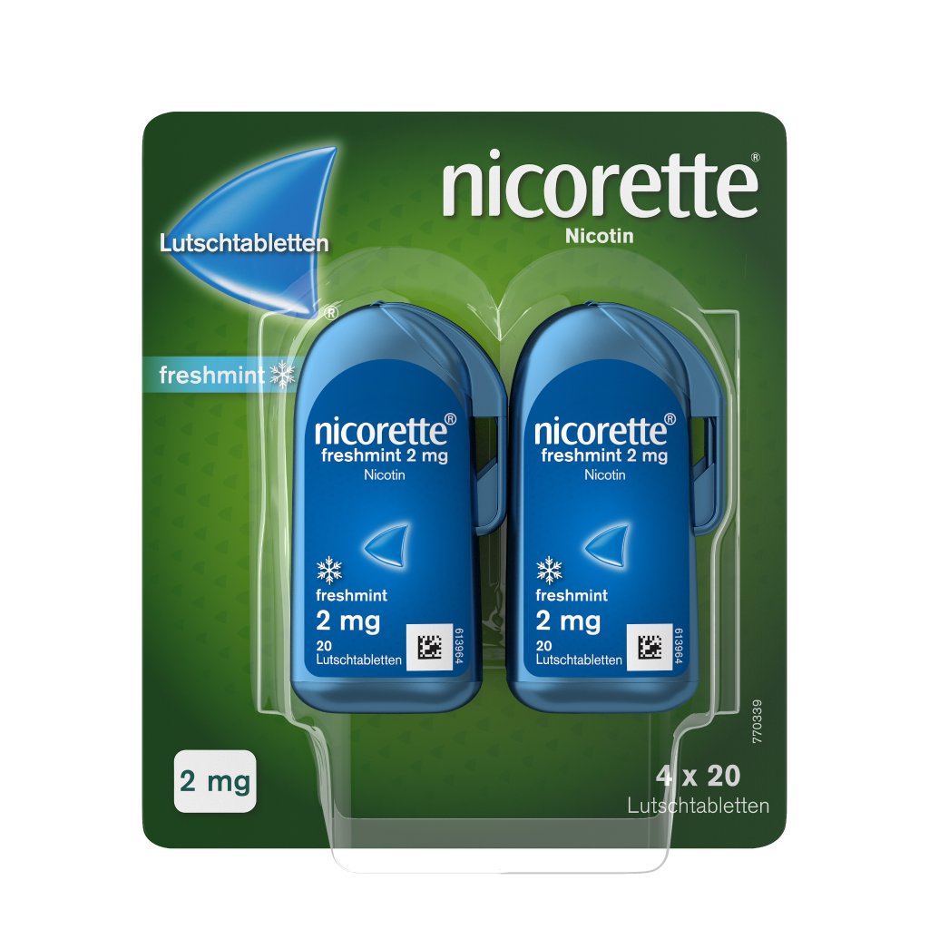 nicorette® Lutschtablette, 2 mg Nikotin, 80 St