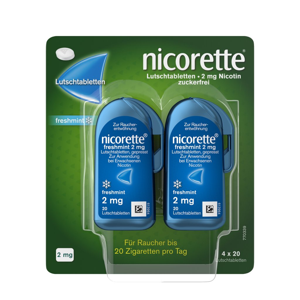 nicorette® Lutschtablette, 2 mg Nikotin, 80 St