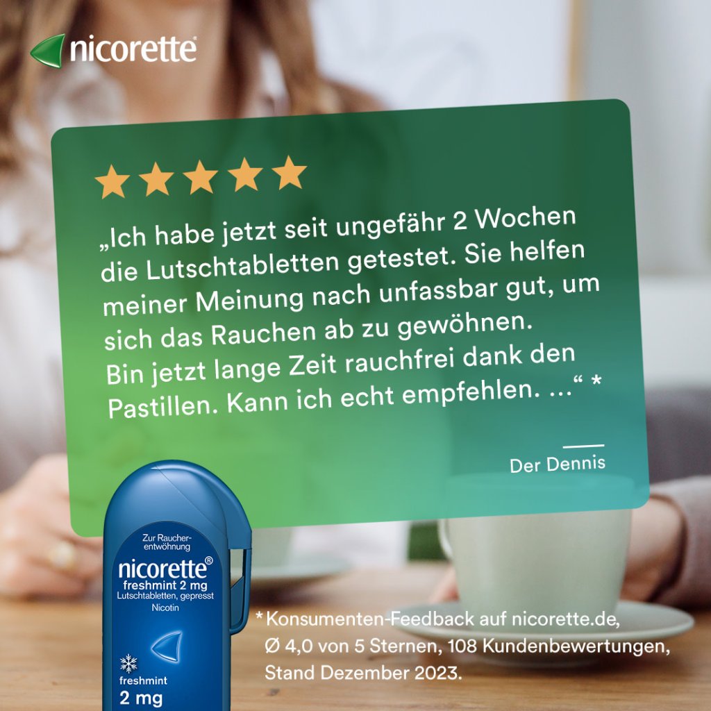 nicorette® Lutschtablette, 2 mg Nikotin, 80 St