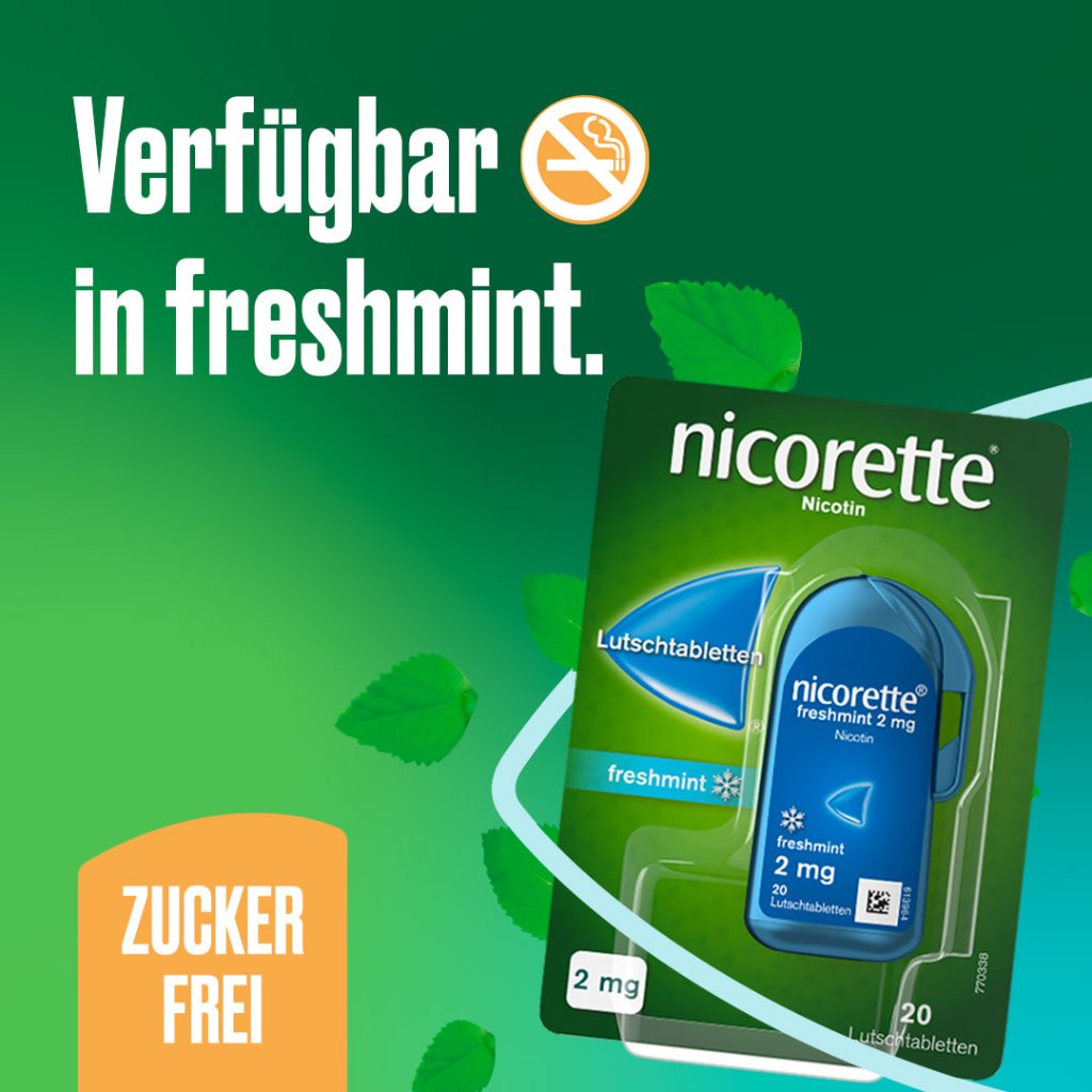 nicorette® Lutschtablette, 2 mg Nikotin, 80 St