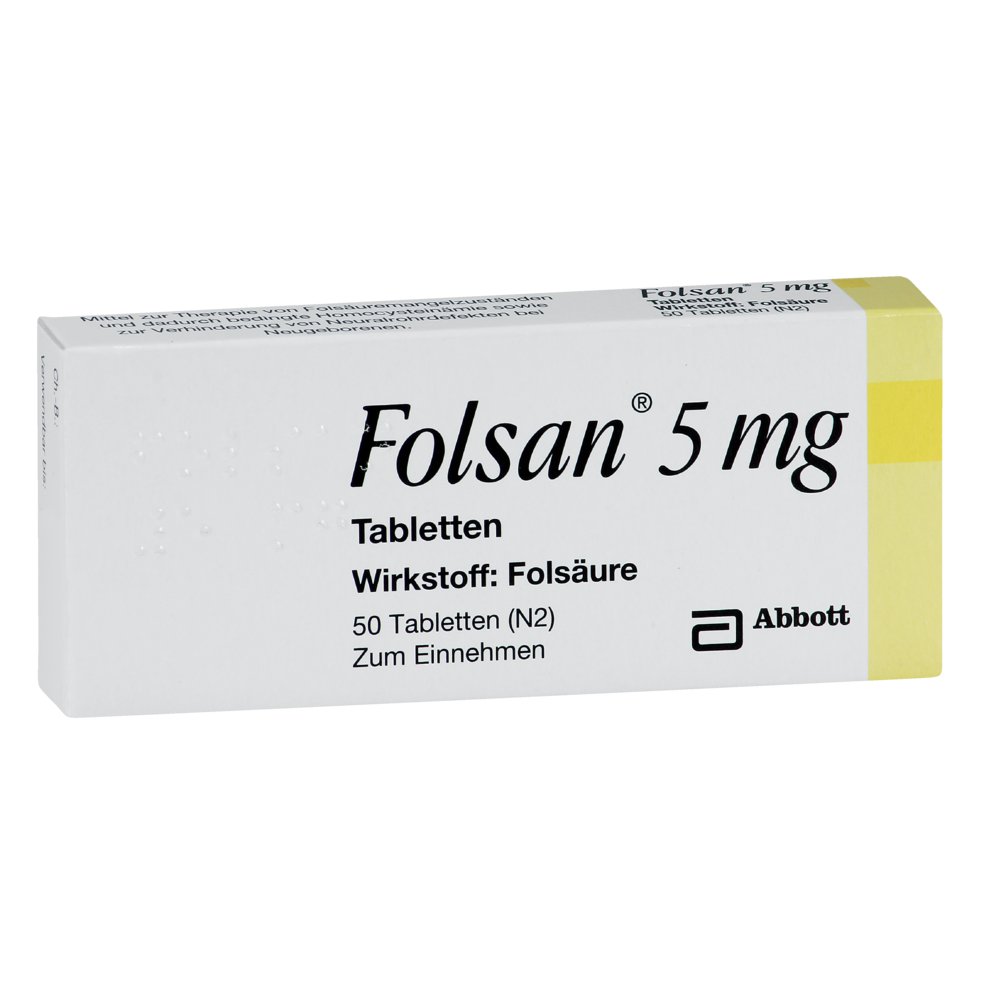 FOLSAN 5 mg Tabletten