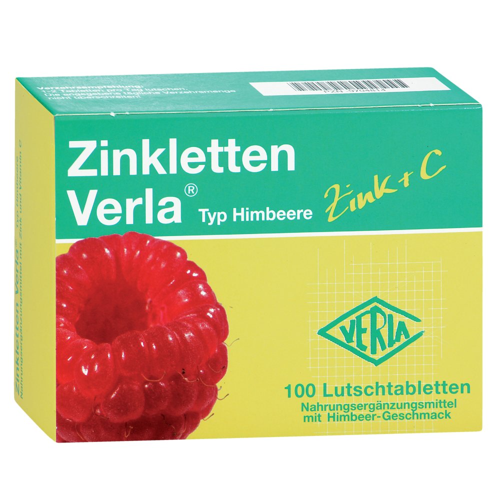 ZINKLETTEN Verla Himbeere Lutschtabletten