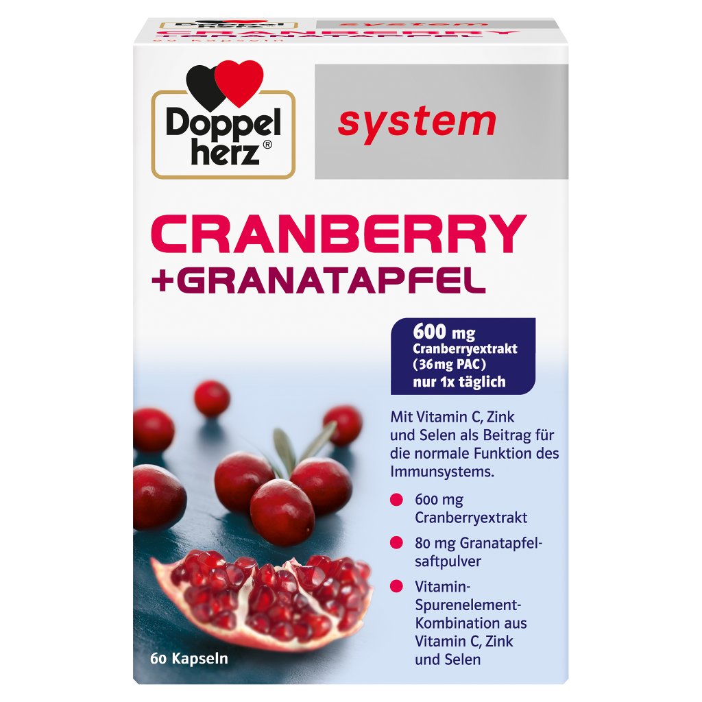 Doppelherz system 
Cranberry + Granatapfel