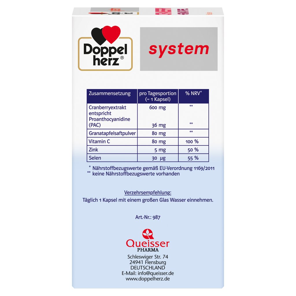 Doppelherz system 
Cranberry + Granatapfel