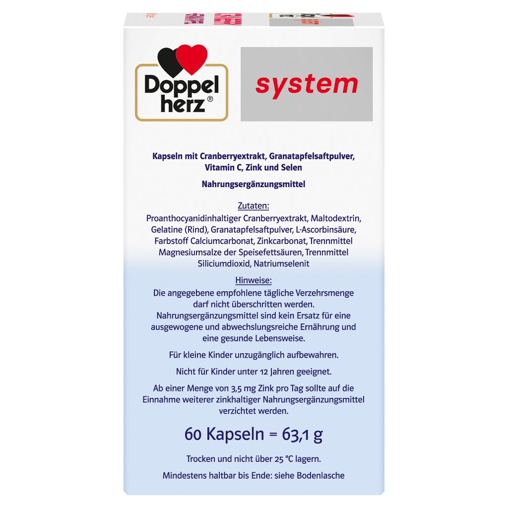 Doppelherz system 
Cranberry + Granatapfel