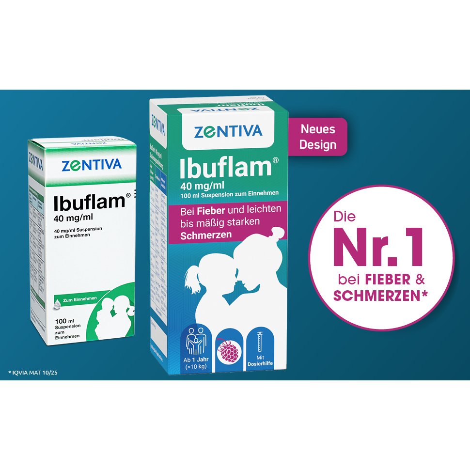IBUFLAM Kindersaft 20mg/ml gegen Fieber u.Schmerz.