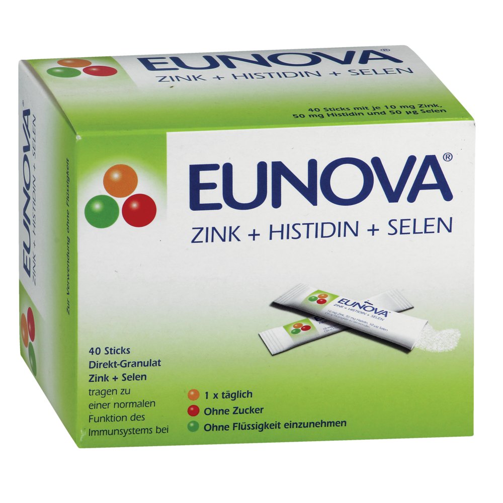 EUNOVA Zink+Histidin+Selen Beutel