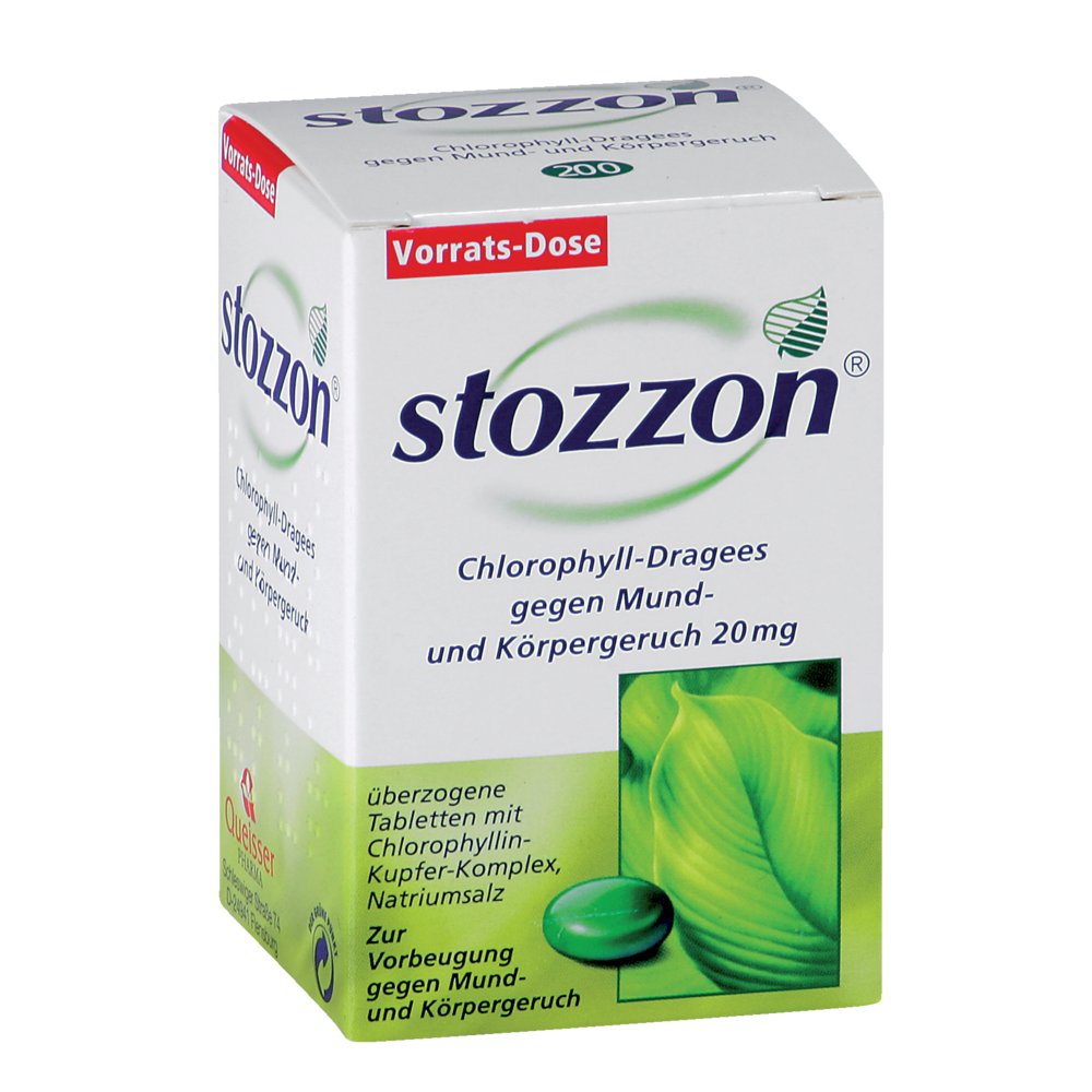 STOZZON Chlorophyll überzogene Tabletten