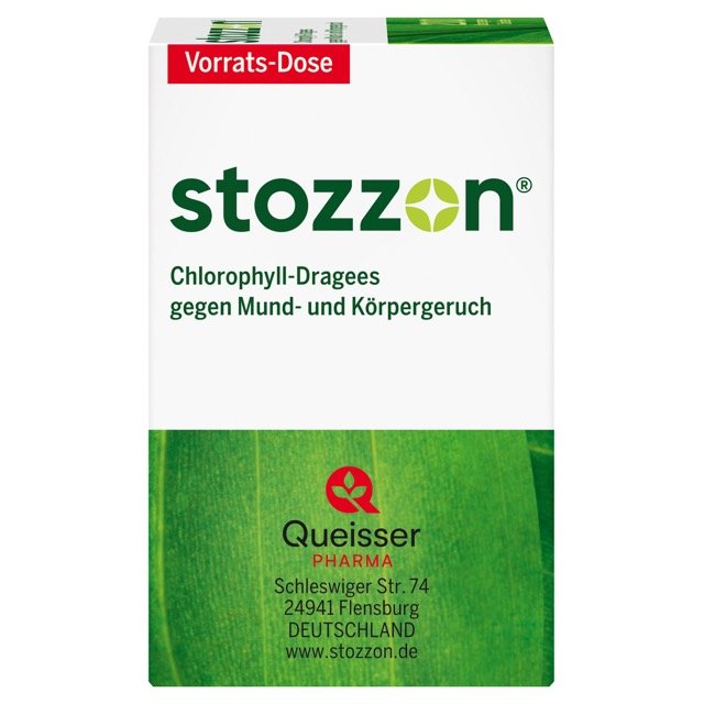 Stozzon Chlorophyll-Dragees gegen Mund- und Körpergeruch